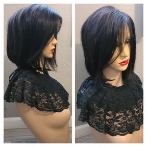 Real hair lace wig with adjustable straps 🌱 so much fun
